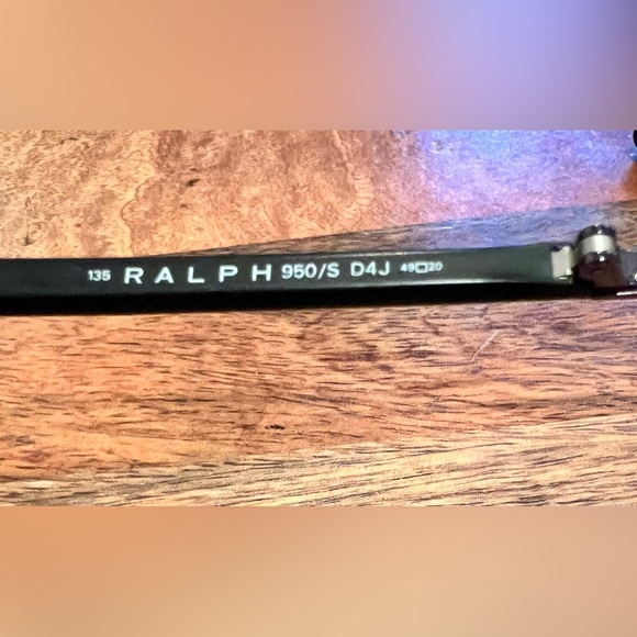 Ralph by Ralph Lauren Sunglasses 950/S D4J 49-20-135 Black Metal Wrap - Picture 5 of 7